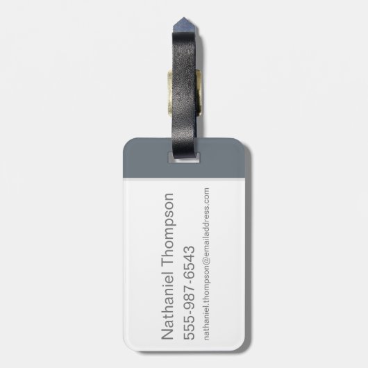 Étiquette À Bagage Scooby-Doo Noir Haunted Mansion Graphisme (Dos Vertical)