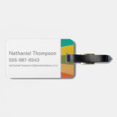 Étiquette À Bagage Scooby-Doo | "Où Es-Tu ?" Retro Cartoon Van (Dos horizontal)