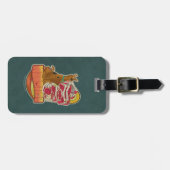 Étiquette À Bagage Scooby-Doo | Pile de Pizza "Munchies" Graphique (Devant horizontal)