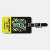 Étiquette À Bagage Scooby-Doo | Shaggy effrayée (Devant horizontal)