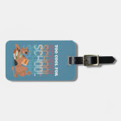 Étiquette À Bagage Scooby Doo Trop Cool Pour L'École (Devant horizontal)