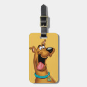 Étiquette À Bagage Scooby Doo Visage Excité (Devant Vertical)