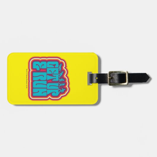 Étiquette À Bagage Scooby et le graphique "Get Up & Run" (Devant horizontal)