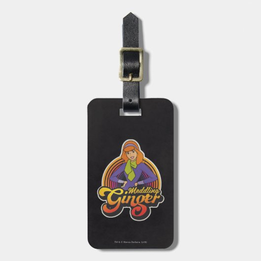 Étiquette À Bagage Scooby | "Meddling Ginger" Daphné (Devant Vertical)