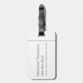 Étiquette À Bagage Scooby Snacks Galore Checker Motif (Dos Vertical)