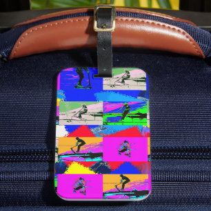 Étiquette À Bagage Scoot - Stunt Scooter Rider