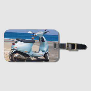 Étiquette À Bagage Scooter sur la plage Ephesus, Turquie