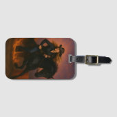 Étiquette À Bagage Scorching Fast Barrel Racing Team! (Devant Horizontal)