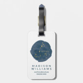 Étiquette À Bagage Scorpio (Dos Vertical)