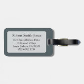 Étiquette À Bagage Scorpio Le Scorpion gris bleu ID étiquette (Dos horizontal)