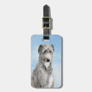 Étiquette À Bagage Scottish Deerhound Peinture - Cute Original Chien