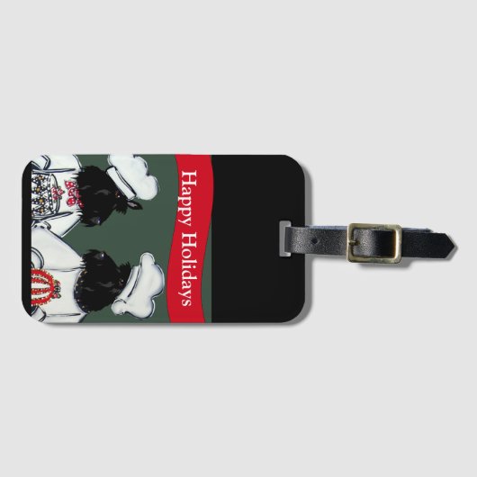 Étiquette À Bagage Scottish Terrier (Devant Horizontal)