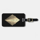 Étiquette À Bagage Scrapbooker Diamond "Jus Créatifs" (Devant horizontal)