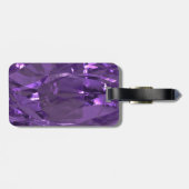 Étiquette À Bagage Scrapbooker Purple Foil Design "Jus Créatifs" (Dos horizontal)