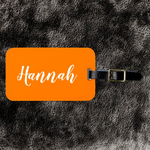 Étiquette À Bagage Script Branché Personnalisé Nom Personnalisé Cool