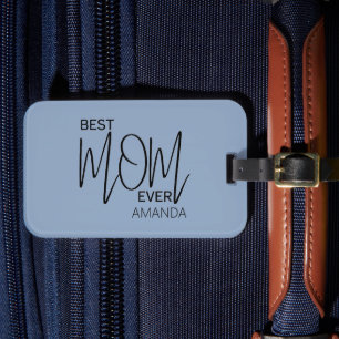 Étiquette À Bagage Script manuscrit minimaliste meilleure maman jamai