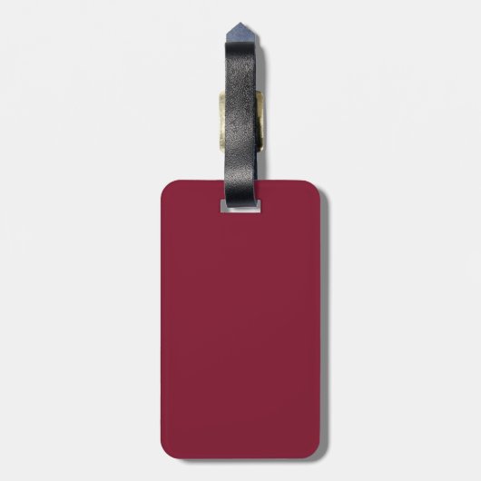 Étiquette À Bagage Script moderne Salons personnalisés (Dos Vertical)