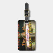 Étiquette À Bagage Sculpture de lapin de bronze avec citations inspir (Devant Vertical)