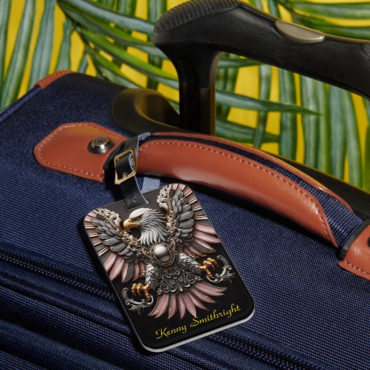 Étiquette À Bagage Sculpture ornée d'aigle (Insitu Rectoal 1)