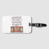 Étiquette À Bagage Se Déplacer Souvent, Se Demander Toujours Devis De (Devant Horizontal)