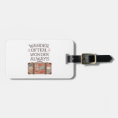 Étiquette À Bagage Se Déplacer Souvent, Se Demander Toujours Devis De (Devant horizontal)