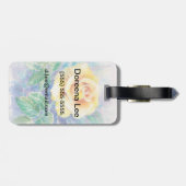 Étiquette À Bagage Se sont levés 2 (Dos horizontal)