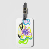 Étiquette À Bagage Seashell and starfish (Devant Vertical)