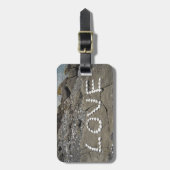 Étiquette À Bagage Seashell Love on the Beach (Devant Vertical)