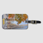 Étiquette À Bagage Seattle Cityscape in Autumn (Devant Horizontal)