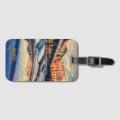 Étiquette À Bagage Seattle Pike Market at Sunset (Devant Horizontal)