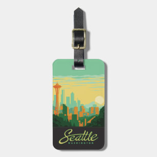 Étiquette À Bagage Seattle, WA