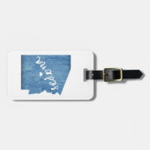 Étiquette À Bagage Sedona Arizona Wood Grain (Devant horizontal)