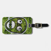 Étiquette À Bagage Seedy Pete Skull Odd Whimsical Monster Art Quirky (Devant horizontal)