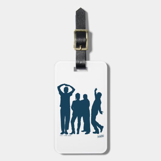 Étiquette À Bagage Seinfeld | Graphique de silhouette de groupe (Devant Vertical)