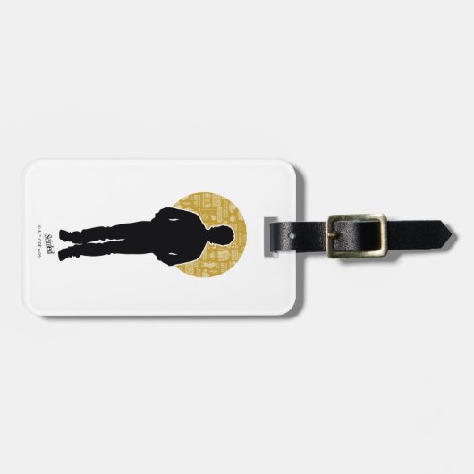 Étiquette À Bagage Seinfeld | Jerry Seinfeld Silhouette (Devant horizontal)