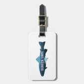 Étiquette À Bagage Seneca Lake New York Fish (Devant Vertical)