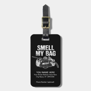 Étiquette À Bagage Sentez mon sac (la puanteur d'hockey)
