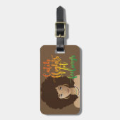 Étiquette À Bagage Sentiments De Vol Non, Femme Noire, Brown (Devant Vertical)