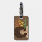 Étiquette À Bagage Sentiments De Vol Non, Femme Noire, Brown (Dos Vertical)