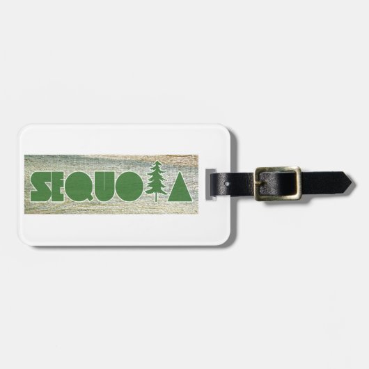 Étiquette À Bagage Séquoia (Devant horizontal)