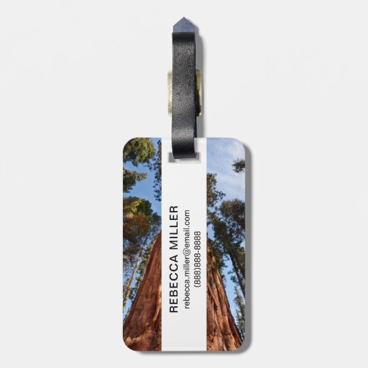 Étiquette À Bagage Séquoia géante (Dos Vertical)
