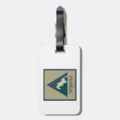 Étiquette À Bagage Sequoia National Park Rustic (Dos Vertical)