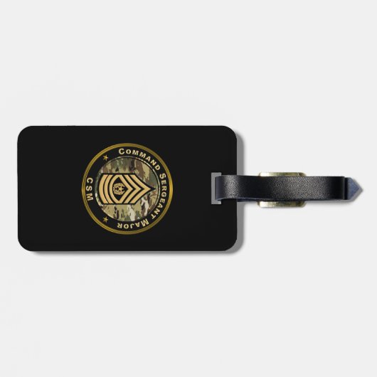 Étiquette À Bagage Sergent-major de commandement CSM (Dos horizontal)