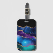 Étiquette À Bagage Série Galaxy Agate Design 13 (Devant Vertical)