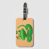 Étiquette À Bagage Serpent Cartoon Doux Et Doux (Devant Vertical)