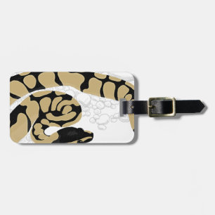 Étiquette À Bagage Serpent de python de boule
