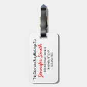 Étiquette À Bagage Serrage de l'étiquette de sac d'appareil-photo de (Dos Vertical)