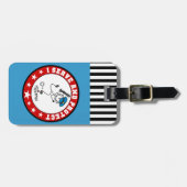 Étiquette À Bagage Servez et protégez le policier (Devant horizontal)