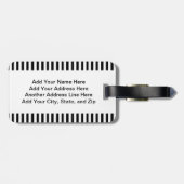 Étiquette À Bagage Servez et protégez le policier (Dos horizontal)