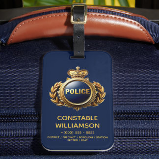 Étiquette À Bagage Service d'urgence personnalisé do-it-yourself